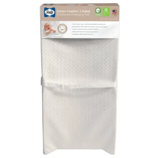 Sealy Cotton Comfort 3-Sided Contoured Changing Pad image {8}