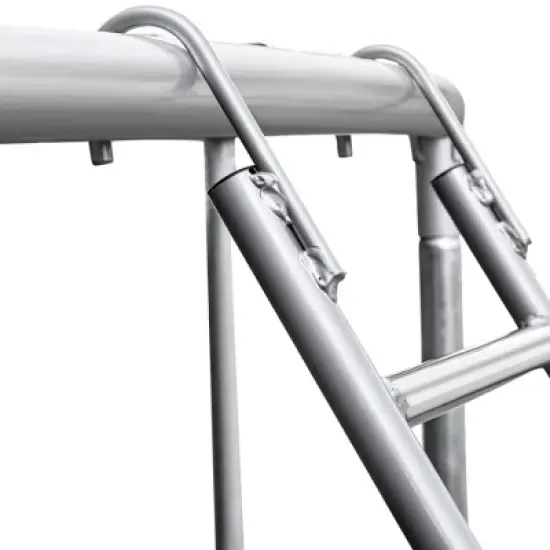 Whisen 16 ft. Trampoline with Basketball Hoop, Outdoor Trampolines w/Ladder and Safety Enclosure Net image {3}