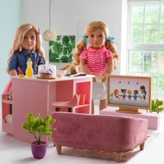Our Generation Lovely Living Room Furniture Accessory Set for 18" Dolls image {1}