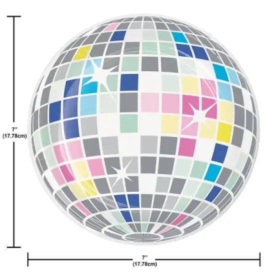Creative Converting Birthday Beats Disco Party Tableware Set 8ct image {3}
