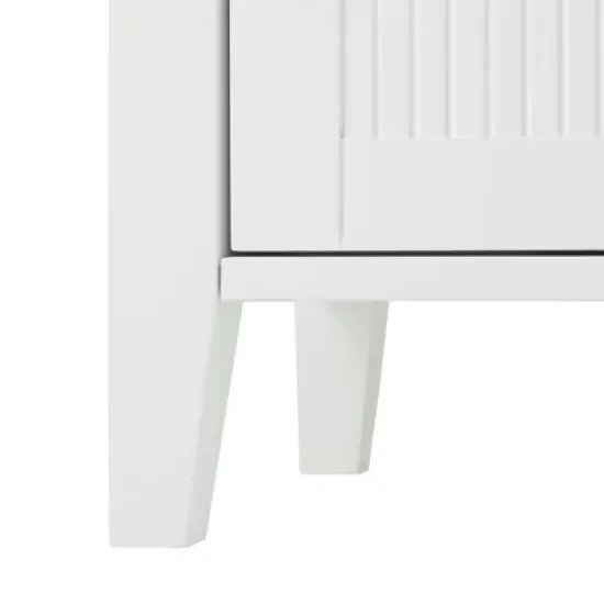 Newport Contemporary Wooden Linen Tower Cabinet White - Elegant Home Fashions image {8}