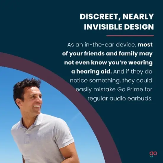 Go Prime Digital OTC Hearing Aids for Seniors and Adults, In-the-Ear Rechargeable Hearing Aids Includes Rechargeable Hearing Aid Case (Black) image {9}