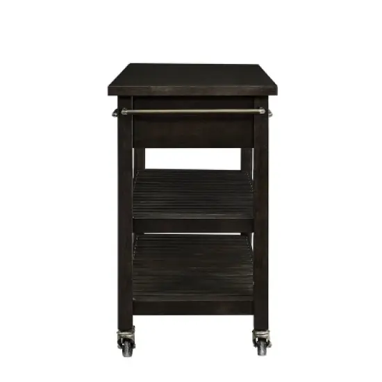 Havelock Rolling Kitchen Island Dark Tobacco - Holly & Martin image {3}
