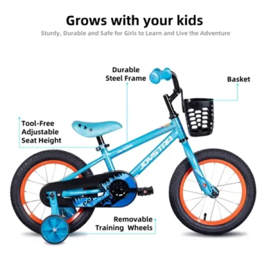 JOYSTAR Cervine Kids Bike for Boys and Girls, Children Ride On Bicycle, 10"/12"/&rsquo;14"/16" Sizes image {6}