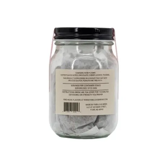 Fabulous Brews 12.4 oz Rose Infused Coffee Tea Bags - Pack of 2 image {3}