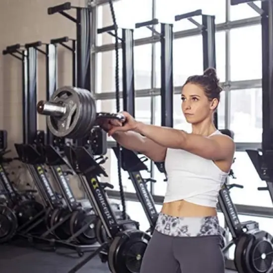 NewMe Fitness Home Workout Strength Training Kettlebell Handle for Weight Plates with Ergonomic Grip, Holds up to 900 Pounds image {4}