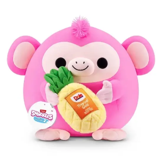 Snackles 14" Monkey and Dole Stuffed Animals: Plush Polyester Character Toy image {7}