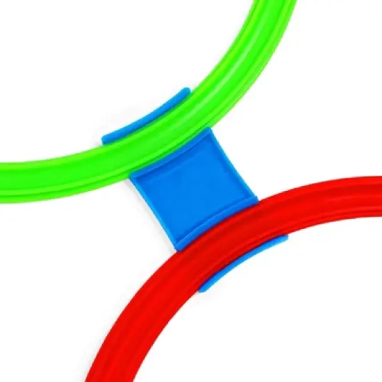 Blue Panda 29 Pieces Hopscotch Outdoor Games for Kids, 10 Rings, 4 Bean Bags, 15 Connectors image {2}