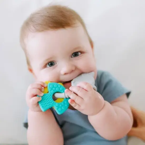 Dr. Brown's Learning Loop 100% Silicone Ring Teether - 3m+ - Fox image {6}