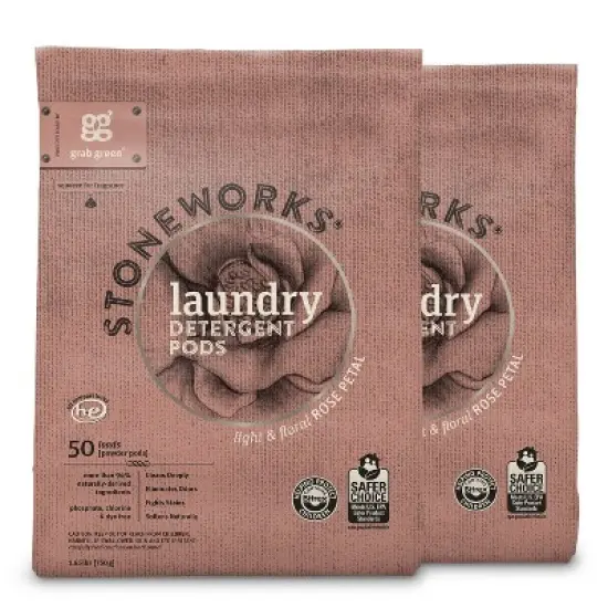 Grab Green Stoneworks Laundry Detergent Pods, Rose Petal Scent image {6}