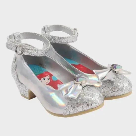 Toddler Girls' Disney Princess Ballet Flats - Silver image {2}