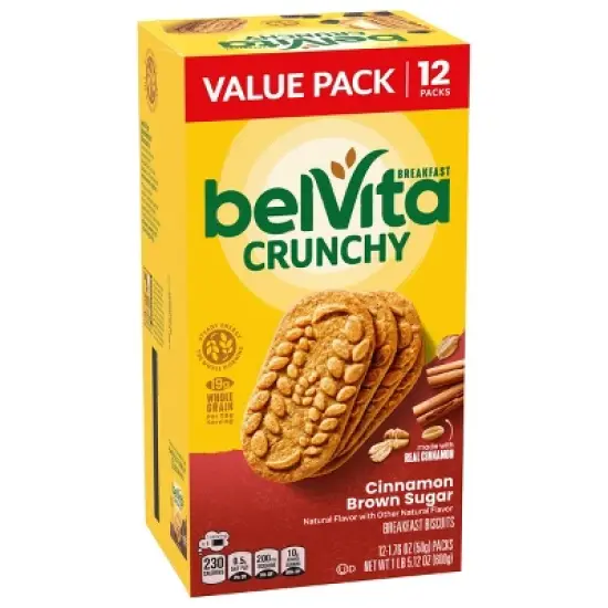 BelVita Cinnamon Brown Sugar Breakfast Biscuits Value Pack - 12.12oz/12pk image {7}