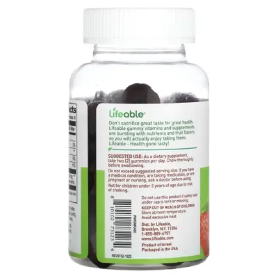 Lifeable Moringa Leaf Extract 4000mg - Great Tasting Natural Flavor Gummy Supplement Vitamins - Non-GMO Gluten Free Vegan Chewable - Antioxidant image {2}