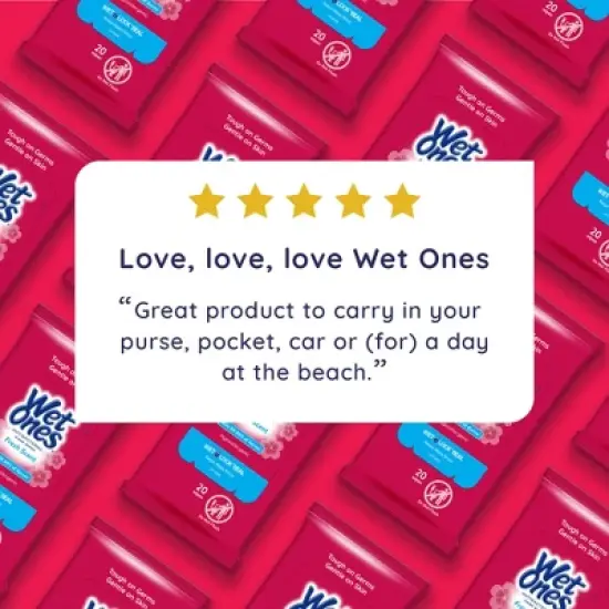 Wet Ones Antibacterial Hand Wipes Travel Pack - Fresh - 20ct image {6}