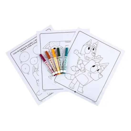 Crayola Bluey Color & Sticker Activity Set: Creative Coloring Book for Kids with Markers & Stickers, 32 Pages image {2}