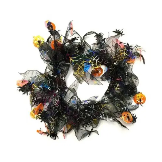 Midlee Pumpkin & Spider Web Halloween Decorative Dog Collar image {6}
