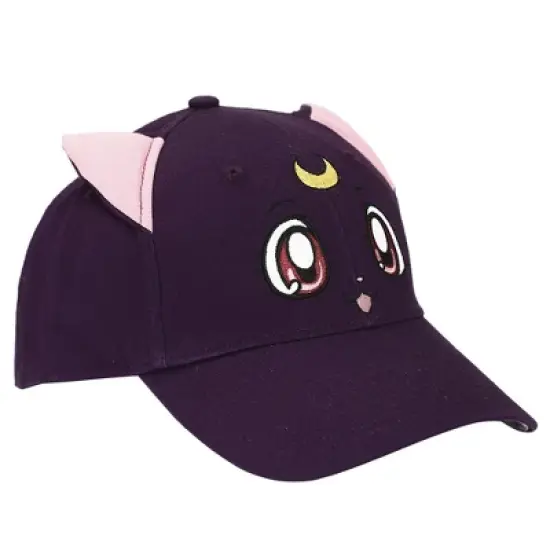 Sailor Moon Luna Cat Face Snapback Hat image {4}