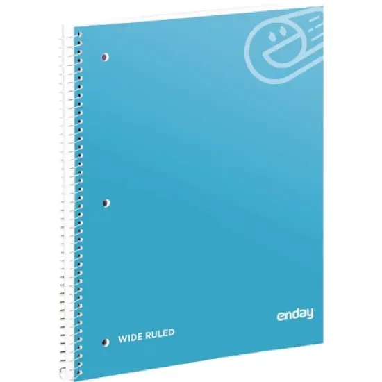 Enday 1-Subject Wide Ruled Spiral Notebook - 70 Sheets image {6}