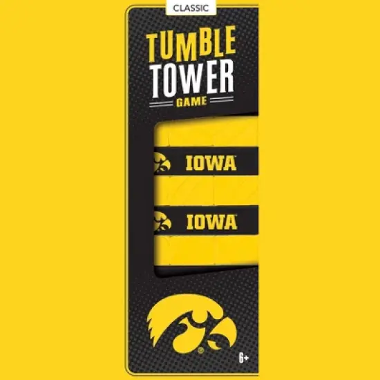 MasterPieces Real Wood Block Tumble Towers - NCAA Iowa Hawkeyes image {1}