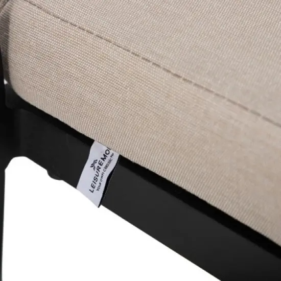 LeisureMod Chelsea Collection Modern Aluminum Outdoor Bar Chair Set of 2 &ndash; Black Patio Seating for Decks, Balconies, Porches, and Outdoor Spaces image {11}