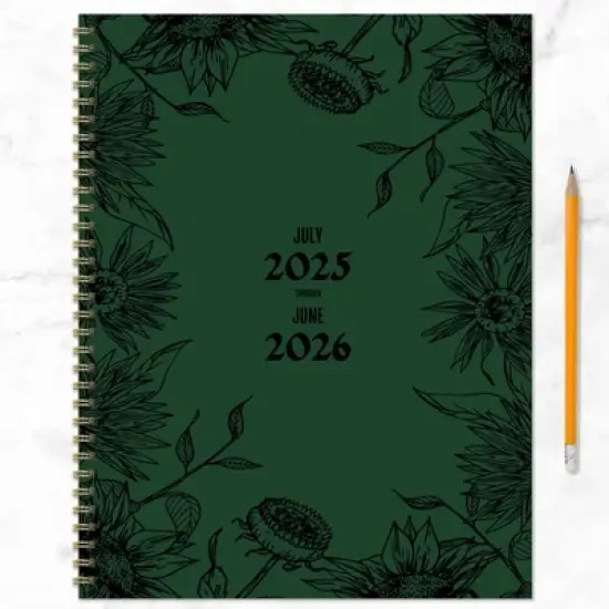TF Publishing July 2025 - June 2026 Garden of Green Large Weekly Monthly Planner image {5}
