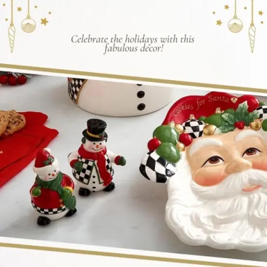 Spode Christmas Tree Snowman Salt and Pepper Shaker Set  (2 Piece) - Holiday Kitchen & Table D&eacute;cor - Festive Home Accent image {4}