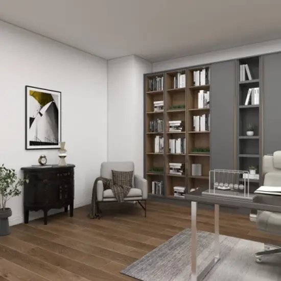 Wood Half Moon Buffet Dark Espresso - Olivia & May image {11}