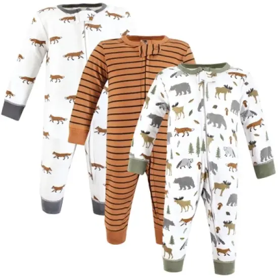 Hudson Baby Cotton Sleep and Play, Woodland Animals image {6}