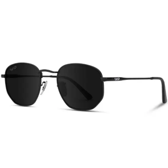 WMP Eyewear Round Geometric Retro Polarized Sunglasses image {1}