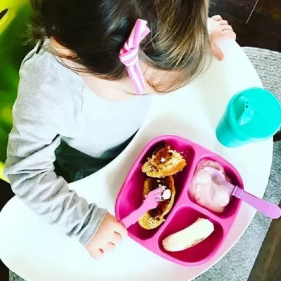 Re-Play 2pc Toddler Utensil Pair - Bright Pink image {3}