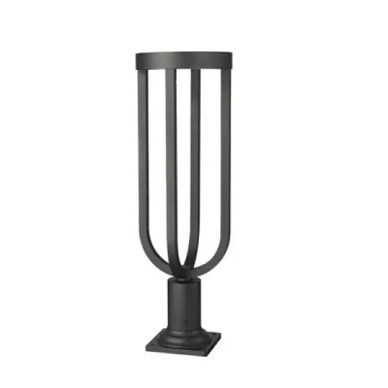 Z-Lite Leland 1 - Light Lantern in  Sand Black image {2}
