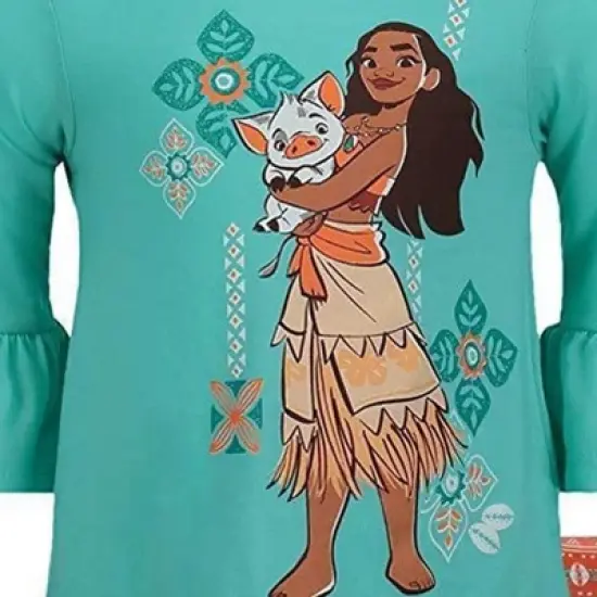 Disney Moana Girls T-Shirt and Leggings Outfit Set Little Kid to Big Kid image {4}