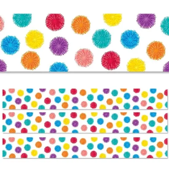 Creative Teaching Press EZ Border 3" x 48' Pom Dots 3/Pack (CTP10477-3) image {2}