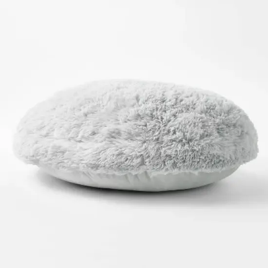 Faux Fur Floor Kids' Pillow Gray - Pillowfort&trade; image {1}