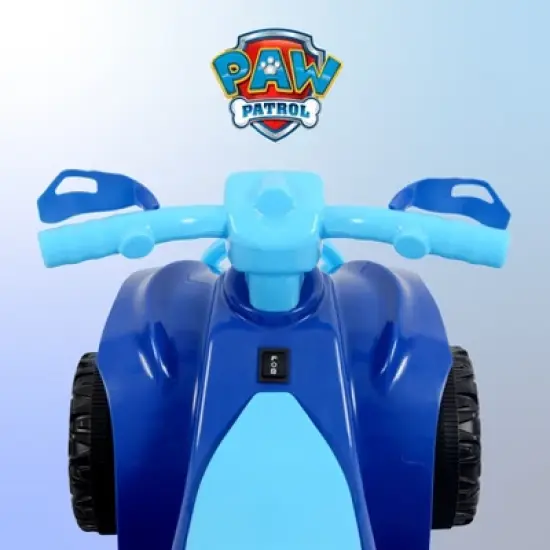 Paw Patrol Chase 6V Quad for Kids - Powerful and Safe Ride-On Toy with Rechargeable Battery Forward and Reverse Driving Ages 2-3 image {2}