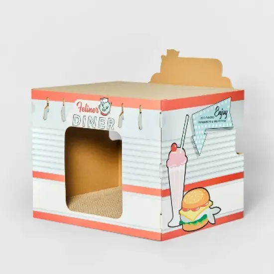 Double Decker Diner Cat and Rabbit Scratch House - Boots & Barkley&trade; image {2}
