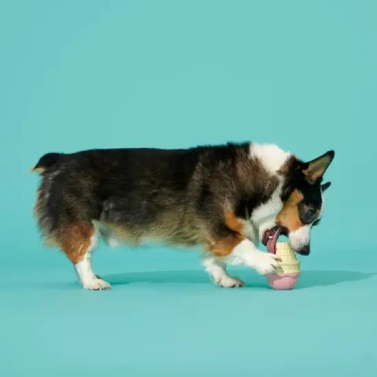 BARK Super Chewer I-Squeak Cone Ice Cream Dog Toy image {2}