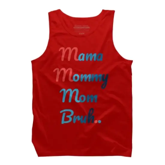 Men's Design By Humans Mother's Day Mama Mommy Mom Bruh By prsfashion Tank Top image {5}