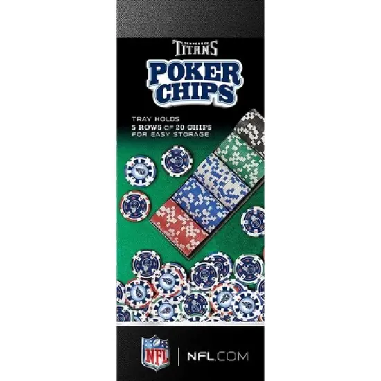 MasterPieces Inc Tennessee Titans  NFL 100-Piece Poker Chips image {2}