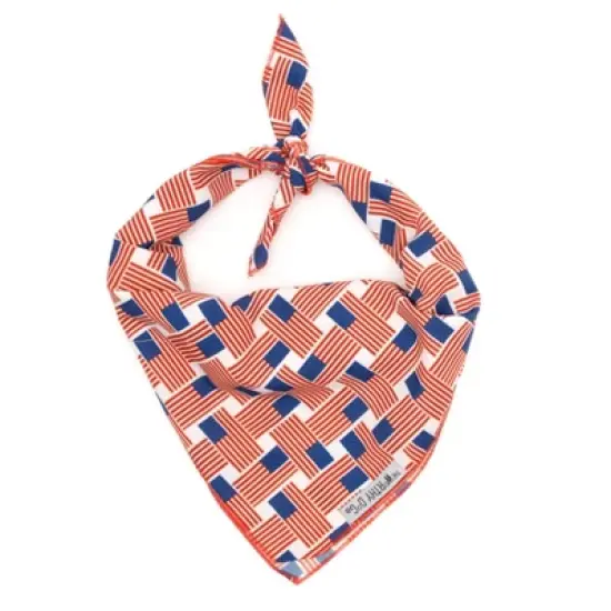 The Worthy Dog Patchwork Flag Bandana Accessory image {3}