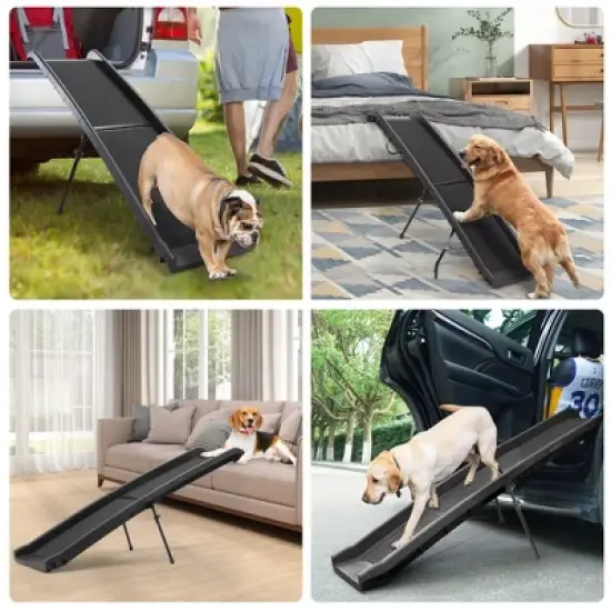 Sandinrayli Folding Portable Dog Ramp for Cars Trucks SUVs 61 in. L image {8}