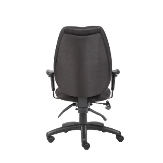 High Back Task Chair with Seat Slider Black - Boss Office Products image {6}