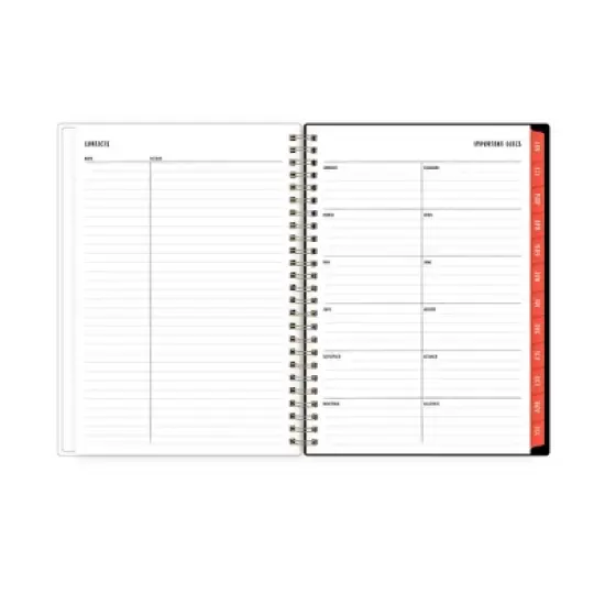 Blue Sky Bouffants and Broken Hearts 2024 Planner with Notes Pages 5.875"x8.625"  Weekly/Monthly Met Gala Cheetah image {8}