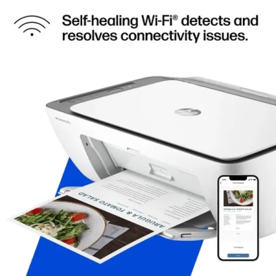 HP DeskJet 2855e Wireless All-in-One Color Printer Scanner Copier with 3 Months Free Instant Ink (588S5A) image {10}