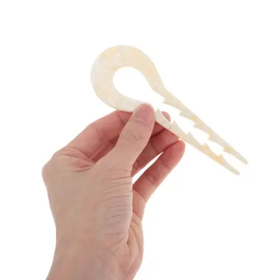 Unique Bargains Women's U-shaped Toothed Chignon Pin 1 Pc image {4}