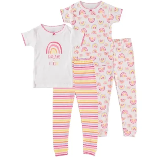 Cutie Pie Baby Girl Toddler and Infant Pajama Sleeper Set image {4}