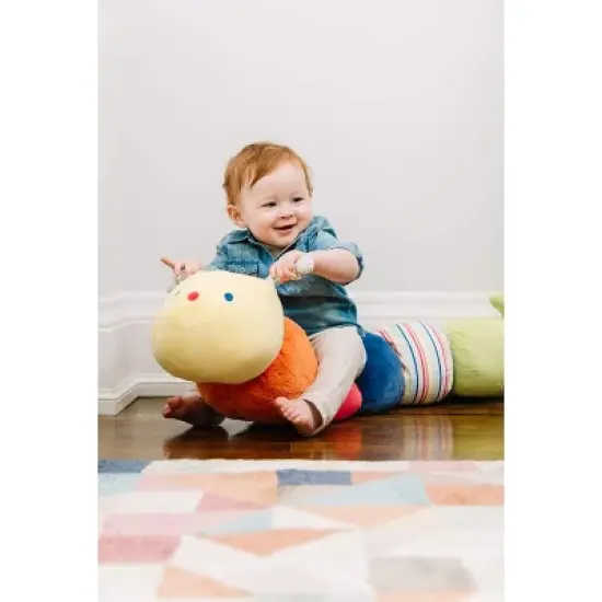 GUND Large 40 Inch Tinkle Crinkle Jumbo Caterpillar Sensory Stimulating Stuffed Animal Plush Toy for Children with Soft Material, Multicolor image {1}