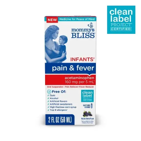 Mommy's Bliss Infants Acetaminophen Pain Reliever Liquid - 2oz image {10}