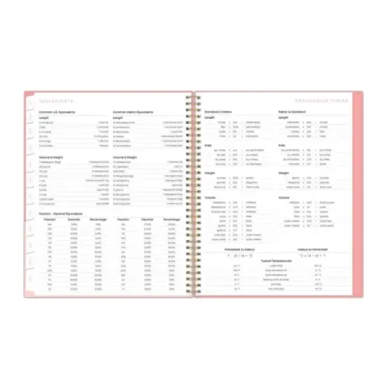 Blue Sky 8.5"x11" 2025-2026 Weekly/Monthly Student Wirebound Planner Double Pocket Flamingo Pink/Sorbet image {9}