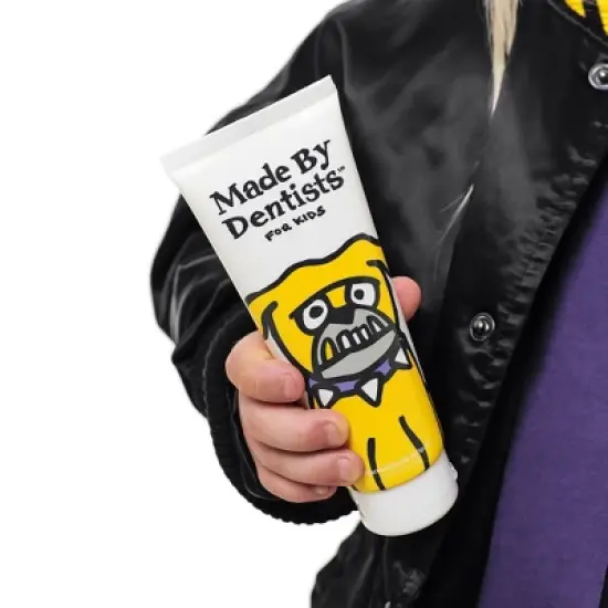 Made By Dentists Kids Bulldog Fluoride Anticavity Toothpaste - Bubble Gum - 4.2oz image {1}